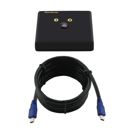 Picture of Replacement Wired Remoter A B Toggle Switcher for CKL 2 Port Dual Monitor KVM Switches