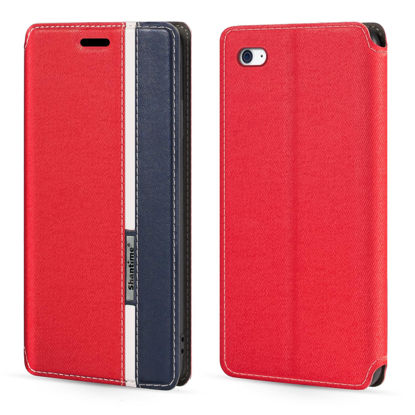 Picture of for iPod Touch 4 Case, Fashion Multicolor Magnetic Closure Leather Flip Case Cover with Card Holder for iPod Touch 4 (3.5”)