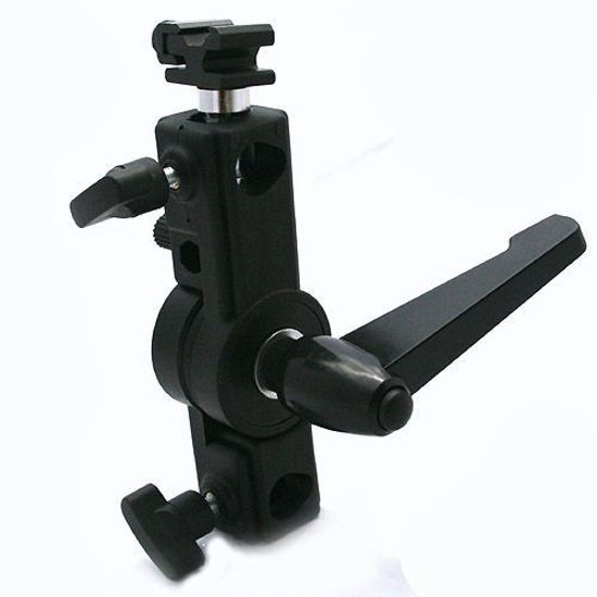 Picture of ePhoto Adjustable Deluxe Flash Mounting Bracket Flash Mount Bracket Flash Swivel Umbrella Mount Flash Bracket for Nikon Canon Sb600, Sb800, Sb900, Ex430, Ex580, by Ephoto Bracket C