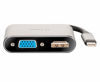 Picture of D-Link USB C to HDMI & VGA Adapter Cable, USB Type C 3.0 Thunderbolt 3 HDMI 4K VGA 1080P Display Mirroring Plug n Play Compact Design (DUB-V210-US)