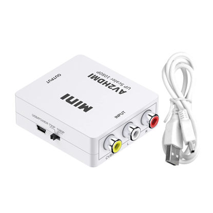Picture of DTOL RCA to HDMI, AV to HDMI Converter, 1080P Mini RCA Composite CVBS Video Audio Adapter for PAL/NTSC TV/PC/ PS3/ STB/Xbox VHS/VCR/Blue-Ray DVD Player