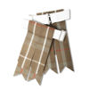 Picture of UMAM Kilt Flashes for Men with Heavy Buckle Adjusters, Plain & Tartan Kilt Sock Flashes. (Fraser Weathered 063FLBU)