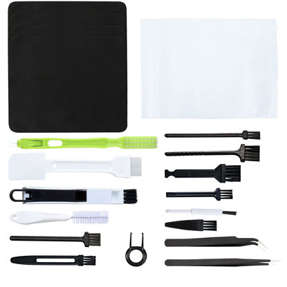 Picture of Computer Cleaning Kit, Keyboard Cleaning Brush with Carry Bag 20 in 1 Anti Static Brush for Computer Car Player Printer Camera Cleaning Brush Kit (Style 1)