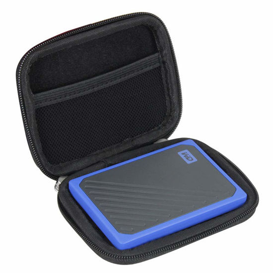 Picture of Hermitshell Hard Travel Case for WD 1TB 500GB My Passport Go Cobalt SSD Portable External Storage (Black)