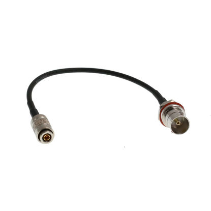 Picture of HangTon Camera Monitor Mini SDI to SDI 3G Coaxial Cable for Blackmagic RG174/U 75 ohm (30cm, DIN 1.0/2.3 to Female BNC)