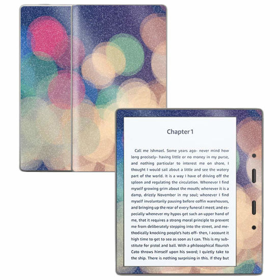 Picture of MightySkins Glossy Glitter Skin for Amazon Kindle Oasis 7" (9th Gen) - Focus | Protective, Durable High-Gloss Glitter Finish | Easy to Apply, Remove, and Change Styles | Made in The USA
