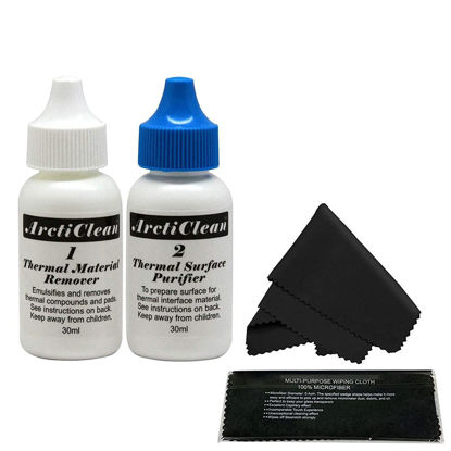 Picture of ArctiClean 60ML Kit (30ml ArctiClean1+30ml ArctiClean2) & Microfiber (7" X 6") Cleaning Cloth