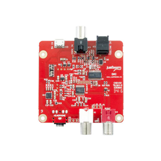 Picture of SB COMPONENTS JustBoom 24 bit DAC Board compatible with the JustBoom Amp For powered speakers, headphones or an audio amplifier,Media centre/set-top box living room entertainment system