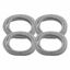 Picture of 4 Pack BarberMate Premium 8' Cord Cover Prevents Cord Tangling - Silver