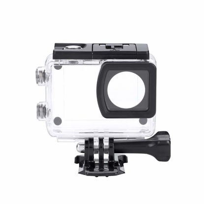 Picture of sjcam sj6 Legend 4k Water case-Acouto Waterproof Housing Case,2.9x2.4x1.3in Transparent Underwater Diving Housing Waterproof Camera Case for SJCAM SJ6 Legend Camcorder