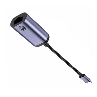 Picture of TECKEEN 10/100M USB C to Ethernet Adapter, Gigabit RJ45 to Type-C Ethernet LAN Network Adapter for Laptop Tablet