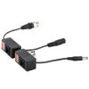 Picture of UHPPOTE Coax BNC Video + Power Balun Passive Connector Adaptor for CCTV Camera (Pack of 1 Pair)