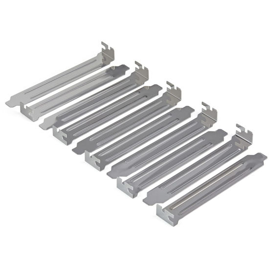 Picture of StarTech.com Steel Full Profile Expansion Slot Cover Plate - System slot blanking panel (pack of 10) , TAA (PLATEBLANK)
