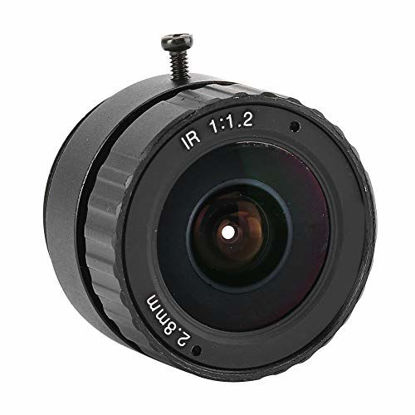 Picture of CCTV Camera Lens, 2.8mm 3MP HD F1.2/2.5 CS Mount Fixed CCTV Lens for Security Surveillance Camera,