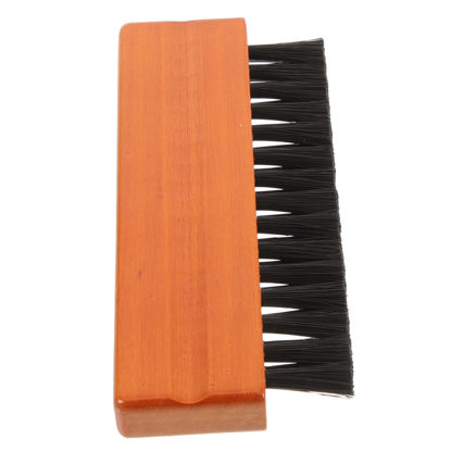 Picture of KONTONTY Vinyl Record Brush Record Cleaner CD Clean Brush Vintage Record Duster Portable Cleaner Paintbrush Cleaners Brush for Record Vinyl Records Vinyl Record Cleaning Supplies Nylon Wool