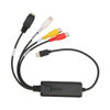 Picture of USB Type C 2.0 Capture Card Type C Sound Video Capture Card Black Abs Type C Sound Video Capture Card RCA to USB Converter Adapter for Vista Xp for Os X for Windows 10 8.1 8 7