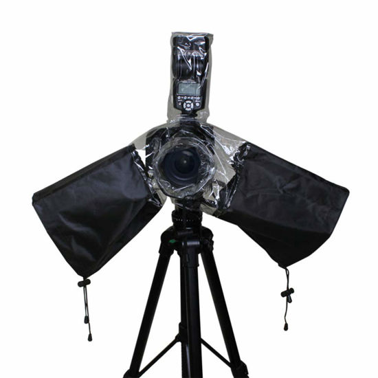 Picture of SOLUSTRE Rain Guards Rain Camera Protector Waterproof Rain Jackets Arm Camera Rain Photo Rain Protector Camera Snow Protector Camera Rain Sleeve Camera Lens Protector Cover Water