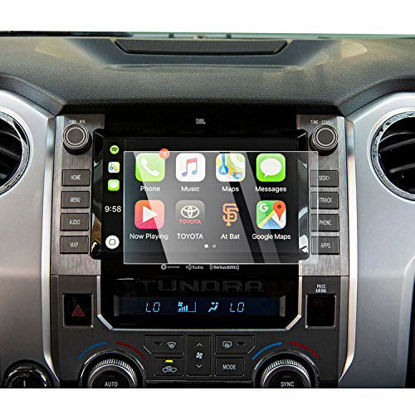 Picture of YEE PIN 2020 2021 Tundra 4Runner Screen Protector for 2020 Tundra Trd Pro Navigation Center Control Touchscreen, Premium Tempered Glass 9H Anti-Scratch and Shock Resistant (8 Inch)