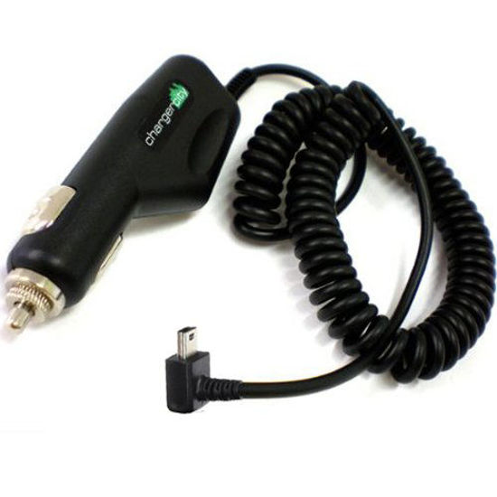 Picture of ChargerCity 12v Vehicle Power Cable Adapter Designed for Nuvi Drive drivesmart GPS with Mini USB Connection (L Shaped Connector)