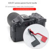 Picture of Metal Camera Hot Shoe Thumbs Up Grip Handle Grip Compatible with Canon EOS R7/R8/R50/R6II Top Finger Hand Grip Quick Release Plate(Black)