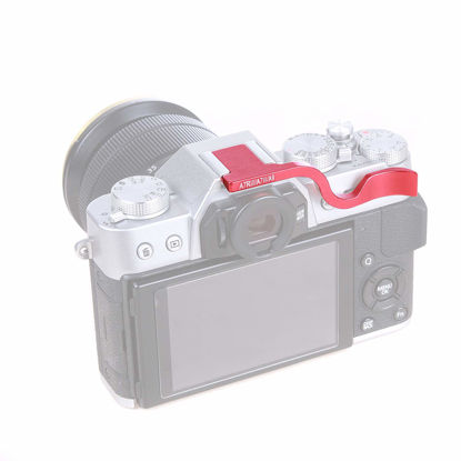 Picture of Fotga Hot Shoe Mount Thumb Up Grip for Sony A7III A7RIII A9 Mirrorless Camera (RED)