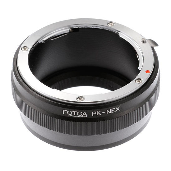 Picture of Fotga Lens Mount Adapter for Pentax PK Mount Lens Compatible with Sony E-Mount NEX6 NEX7 NEX-F3 A6000 A6100 A6500 A6600 A5000 A3500 A3000 Alpha A7 A7R A7S II III IV A9 Camera