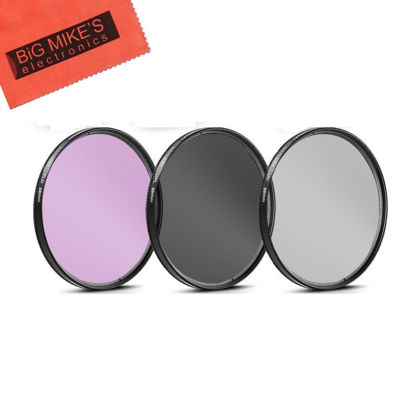 Picture of 58mm Multi-Coated 3 Piece Filter Kit (UV-CPL-FLD) for Olympus M.Zuiko 40-150mm f/4.0-5.6 R Micro ED Digital Zoom Lens