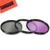 Picture of 49mm Multi-Coated 3 Piece Filter Kit (UV-CPL-FLD) for Panasonic HC-WXF991K, HC-VX981K, HC-X900/M, HC-X920K Camcorder
