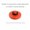 Picture of Foto&Tech Soft Shutter Release Button Compatible with Fuji Fujifilm X-T5 X-T4 X-T3 X-T30 X-T30 II X-T20 X-PRO3 X100V X100F X-E4 X-E3 RX1R II RX10 IV III Leica M10 M9 Nikon Df F3 (3 Pieces, RD+BK+OR)