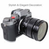 Picture of Foto&Tech Soft Shutter Release Button Compatible with Fuji Fujifilm X-T5 X-T4 X-T3 X-T30 X-T30 II X-T20 X-PRO3 X100V X100F X-E4 X-E3 RX1R II RX10 IV III Leica M10 M9 Nikon Df F3 (3 Pieces, RD+BK+SL)