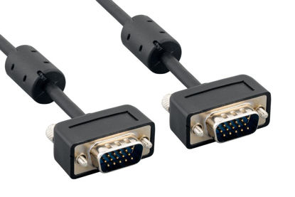 Picture of Cablelera ZC77EUMM-10 Slim Super VGA, HD15, M/M, 10', 32AWG, OD:4.6mm