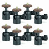 Picture of (8 Pcs) LINCO Lincostore 1/4" Swivel Mini Ball Head Screw Tripod Mount for DSLR Camera Camcorder Light Bracket A020 Cell Phone Holder Support (A020-8)