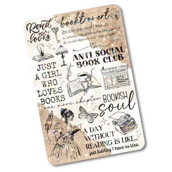 Picture of Clear Back Cover Insert for Kindle | Vintage Boho Kindle Insert for Clear Case | Kindle Decorating Accessories | Booktok Bookish Kindle Sticker Insert | Book Gifts (Kindle Paperwhite 11th Generation)