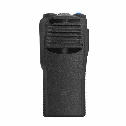 Picture of VBLL 16 Channel Aftermarket Housing Case for Motorola CP200 Radio with Buttons Channel PTT Button Stickers (Black)