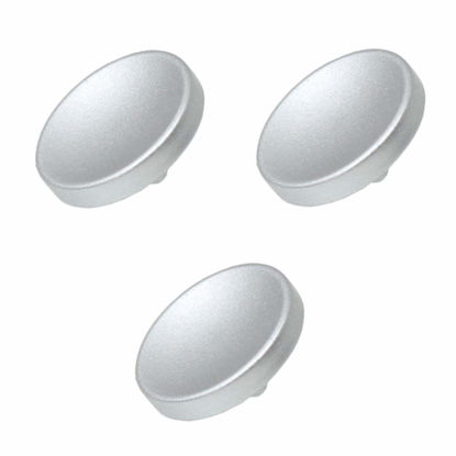 Picture of Foto&Tech Soft Shutter Release Button Compatible with Fuji Fujifilm X-T5 X-T4 X-T3 X-T30 X-T30 II X-T20 X-PRO3 X100V X100F X-E4 X-E3 RX1R II RX10 IV III Leica M10 M9 Nikon Df F3 (3 Pieces, Silver)