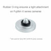 Picture of Foto&Tech Soft Shutter Release Button Compatible with Fuji Fujifilm X-T5 X-T4 X-T3 X-T30 X-T30 II X-T20 X-PRO3 X100V X100F X-E4 X-E3 RX1R II RX10 IV III Leica M10 M9 Nikon Df F3 (3 Pieces, Silver)