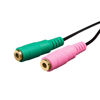 Picture of Headset Buddy PC Dual 3.5mm to RJ9/RJ10 Headset Phone Adapter - Compatible with Cisco