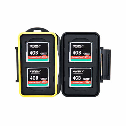 Picture of JJC MC-CF4 Rugged Water-Resistant Memory Card Case (4X CF/CompactFlash)