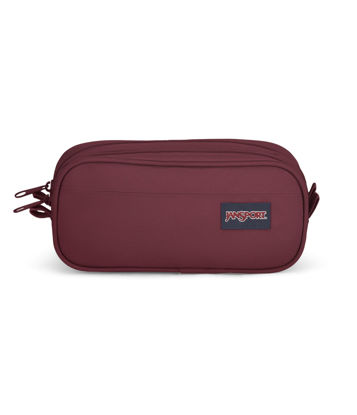 Picture of JanSport Large Accessory Pouch - Secure Storage Space for Pens, Power Cords, Pencil Case, Ideal For Everyday Essentials, 1.3L, Russet Red