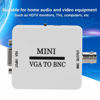 Picture of VGA to BNC Adapter, Mini HD VGA to BNC Converter 1920 X 1080 Resolution USB Video Converter for HDTV Monitors TVs Computers