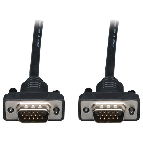 Picture of Tripp Lite Low Profile VGA Coax Monitor Cable High Resolution cable with RGB coax (HD15 M/M) 3-ft.(P502-003-SM)