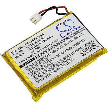 Picture of SHINEAR 180mAh Battery Replacement for 010-01959-00 Approach G10 Forerunner 235 Forerunner 630 GRM0371754 Forerunner 735XT Forerunner 225 361-00086-00 361-00072-10 (3.7V)