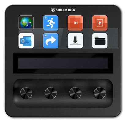 Picture of atFoliX Plastic Glass Protective Film compatible with Elgato Stream Deck Plus Glass Protector, 9H Hybrid-Glass FX Glass Screen Protector of plastic
