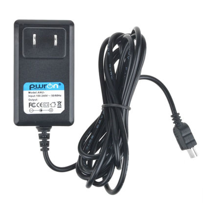 Picture of PwrON 6.6 FT Long 5V Mini USB AC to DC Power Adapter Charger for Samsung HMX-F80 HMX-F90 HMX-H300 HMX-Q10 SMX-F40 SMX-F50 SP BP BN LN RN Camcorder