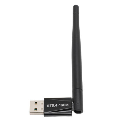 Picture of Sanpyl Bluetooth 5.4 Adapter for PC, 160M Long Range USB Bluetooth Dongle, Transfer for Bluetooth Keyboard, Mouse, Headphones, Speakers, Desktop, Laptop