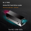 Picture of M.2 SSD NVMe Heat Sink M2 2280 Solid State Disk Circulation Radiator with Fan Aluminum Heatsink Thermal Pad