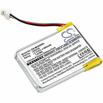 Picture of SHINEAR 450mAh Battery Replacement for Mio Mivue 388 582535 (1ICP6/26/36) (3.7V)
