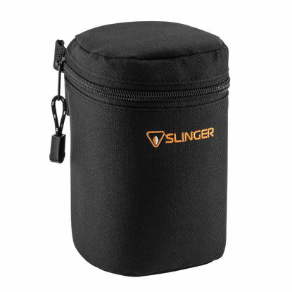 Picture of Adorama Slinger Slinger Soft Lens Case Medium, 6.5" High x 86mm Diameter, Black