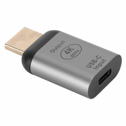 Picture of Jopwkuin USB C Female to HDMI Male Adapter, Type C to Hdmi Converter Supports up to 4K 60Hz, Type C Adapter Supports 3D Visual Effects, for Windows/Android/OS X
