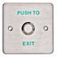Picture of UHPPOTE Stainless Steel Panel Door Release Out Unlock Exit Button Switch for Hollow Door
